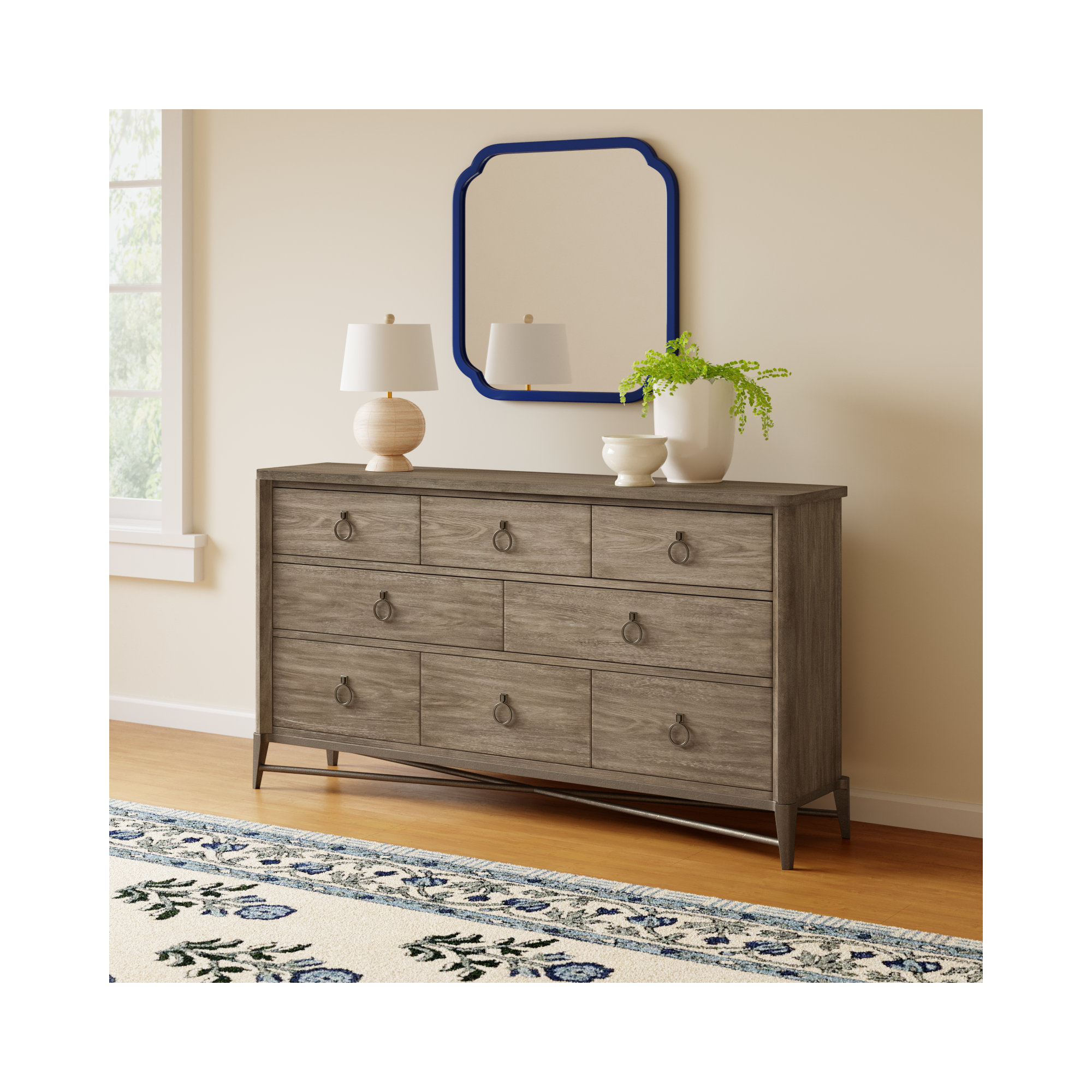 Regan 8 - Drawer Dresser, Natural
