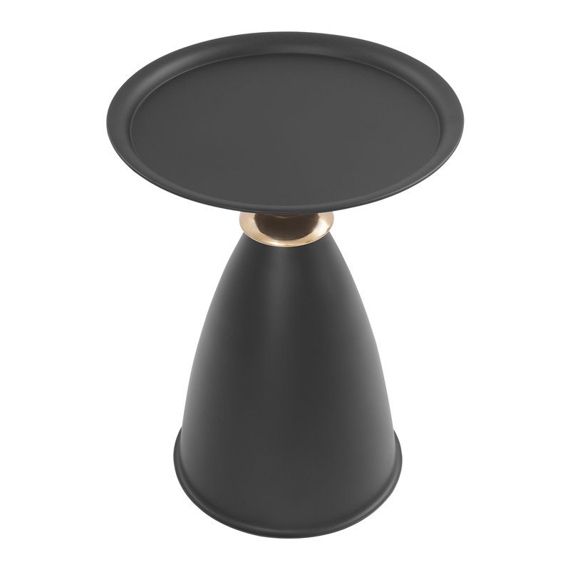Round Side Table, Black