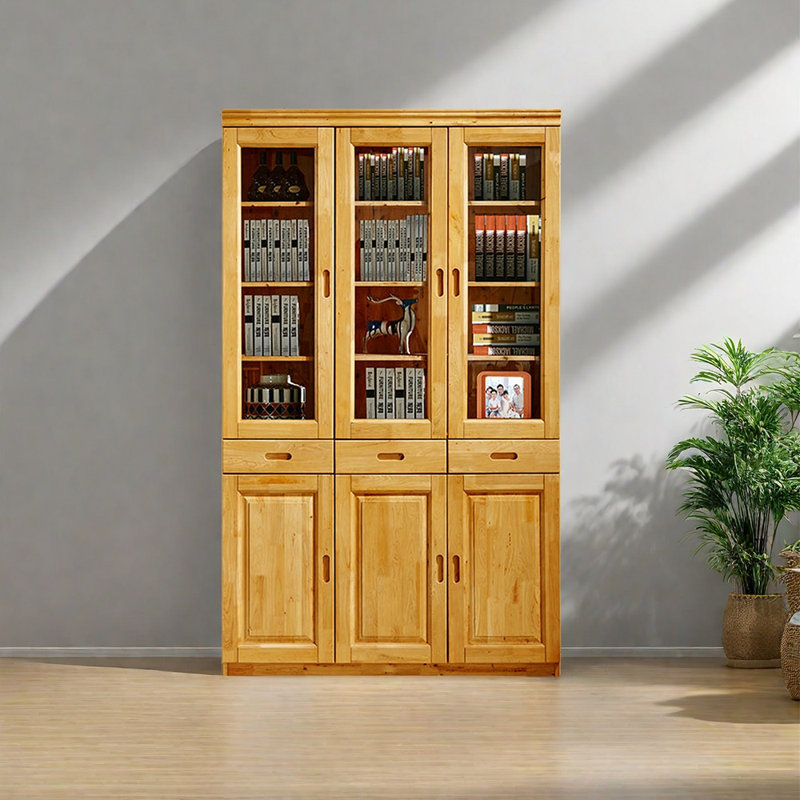 Pure solid wood bookcase
