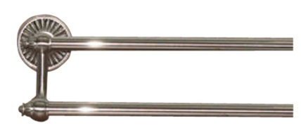 Tuscany Bath Double 32 1/2" Wall Mounted  Towel Bar, Brushed Satin Nickel