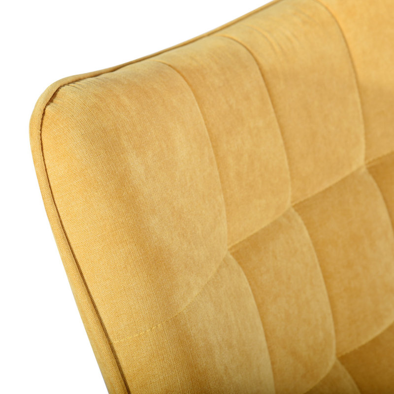 Drucker 68cm Wide Tufted Wingback Chair, Ginger Fabric