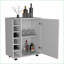 Chariot-bar avec rangement pour le vin, armoire spacieuse et amp; Rouleaux lisses | Moderne | Bois d'ingénierie-621438261