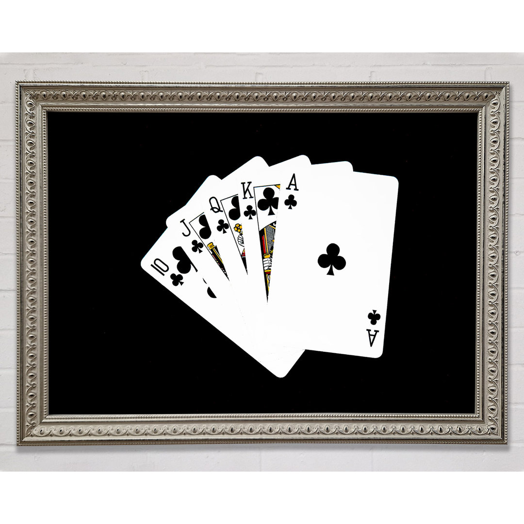 Royal Flush Gerahmter Druck