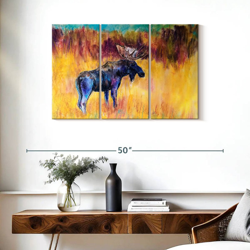Brampt Abstract Moose, 24" H x 38" W