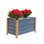 Jardinière en aluminium de haute qualité à un seul fond avec draineur pour les légumes, les fleurs et le jardinage extérieur