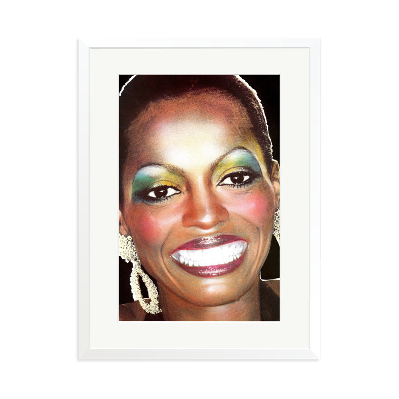 Diana Ross, September 1976, 31" H x 23" W, White