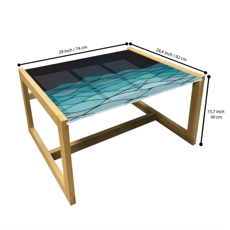 Jaliea Sled Coffee Table, 62cm H x 74cm W x 40cm D