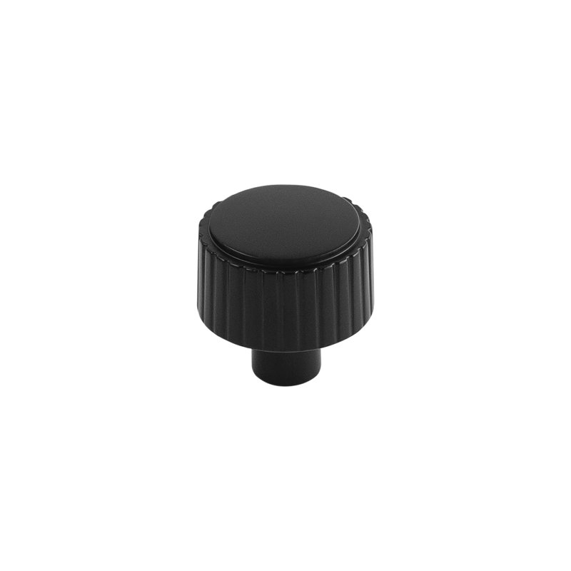 Poignée cylindrique Sinclaire de 1 1/4 po de diamètre, Noir mat