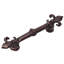 Charlemagne 4 inches c.c. pull with large Fleur De Lysin Satin-1165544010-1165544007