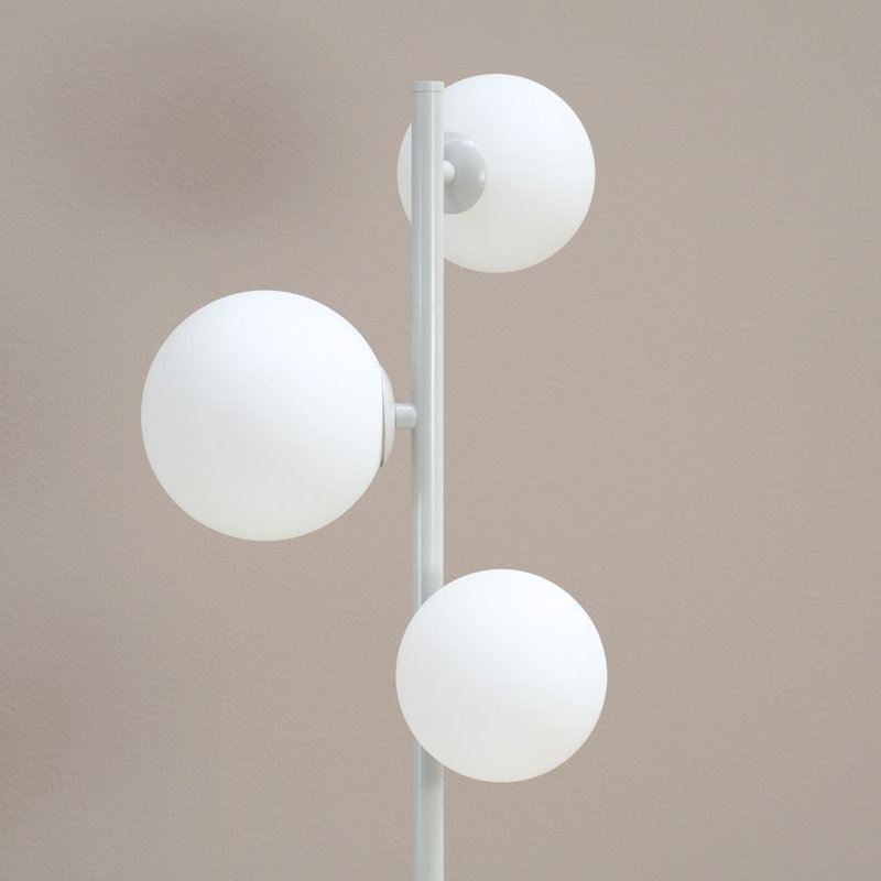 Clementius Metal Table Lamp, Grey