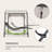 Palermo Lounger Double Swing Chair with Stand