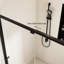 Porte de douche de 32 à 36 po x H 76 po avec verre trempé de 6 mm - noir mat, alliage d'aluminium, option d'installation réversible, moustiquaire réglable H, noir