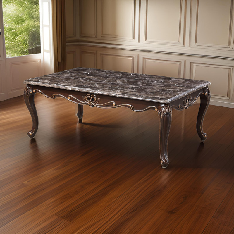 Cona Faux Marble Top Coffee Table