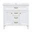 Meuble-lavabo en céramique avec cadre en pin-223104566
