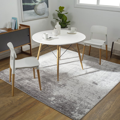 Power Loom Charcoal/White Rug