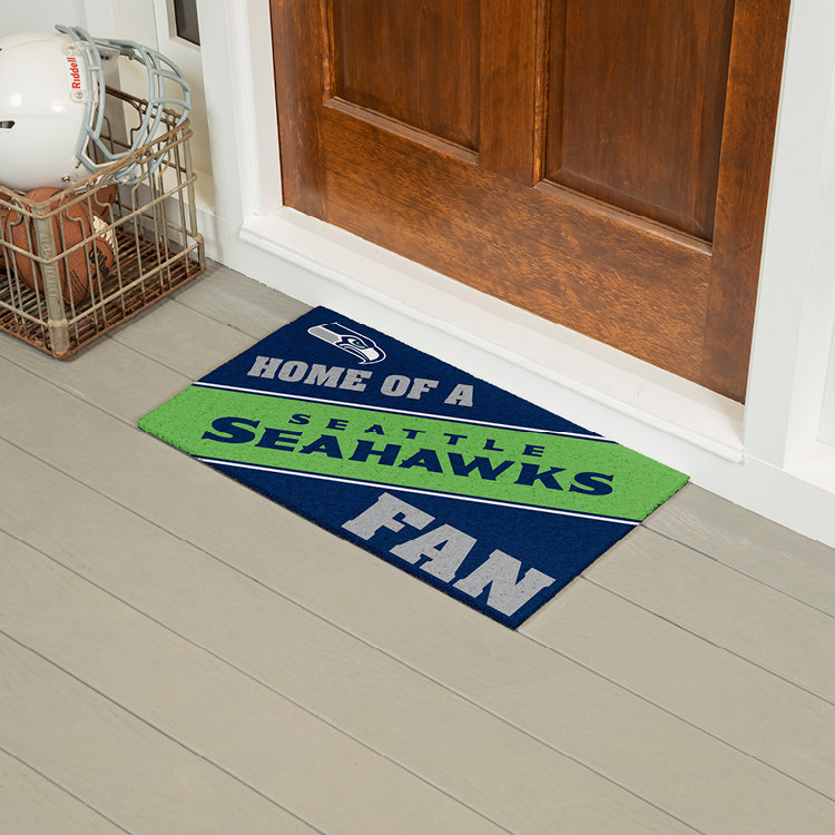 NFL Home of a Fan Team Color Outdoor Doormat, Seattle Seahawks