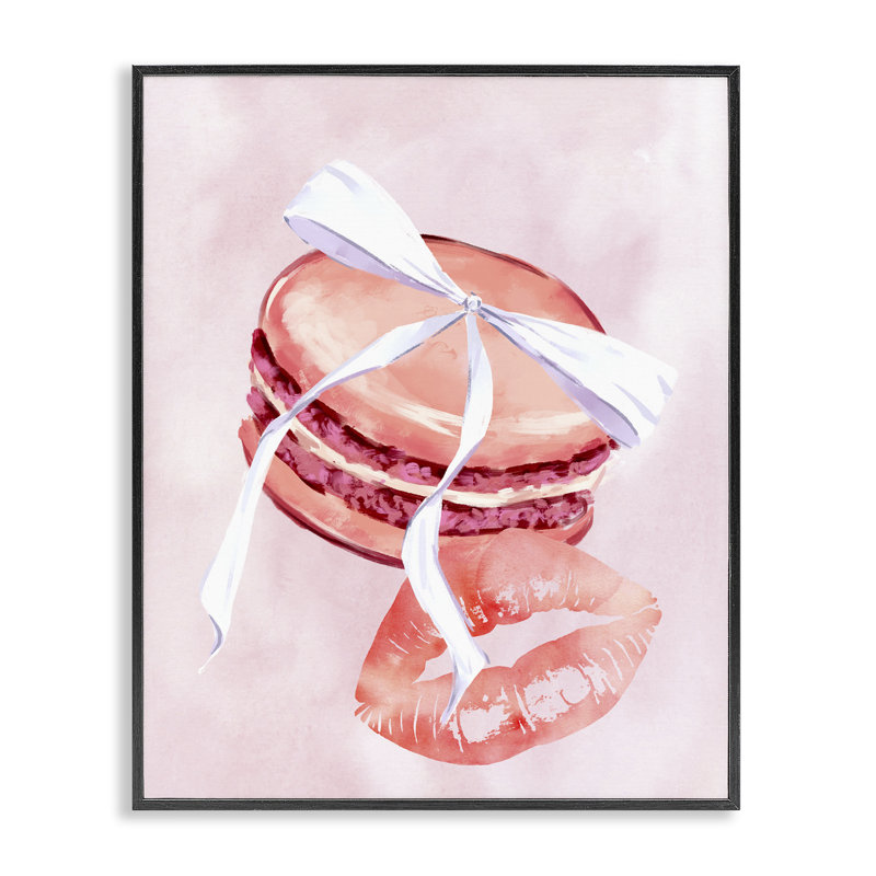 «Glam Macaron Dessert Art» par Ziwei Li, Giclée encadrée noir minuit, H 20 po x l 16 po