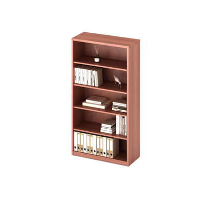Gitana 65" H Standard Bookcase With 4 Shelf Tiers