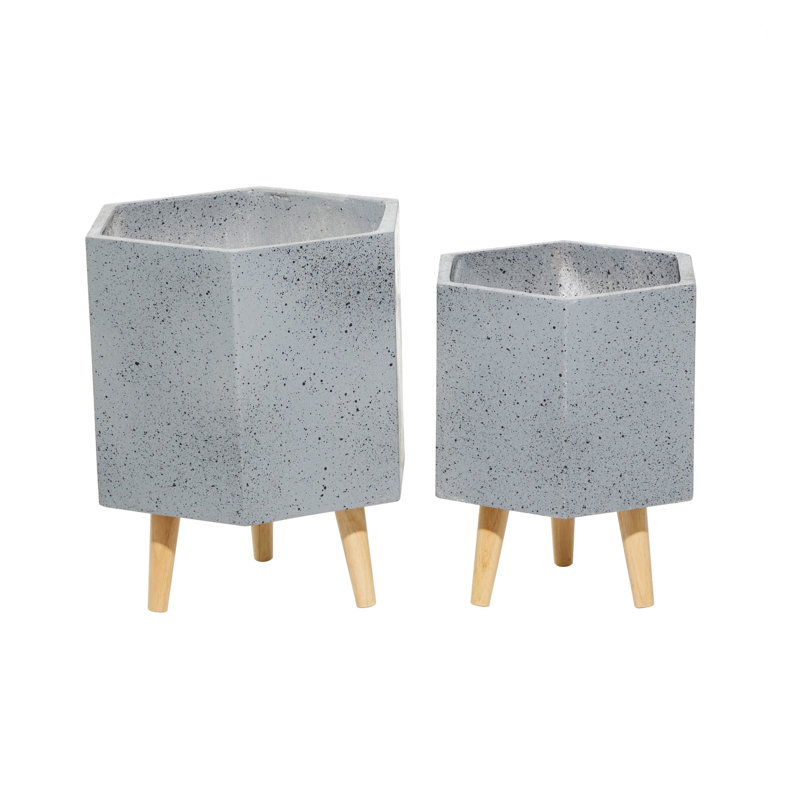 Anniston Pot Planter, Gray