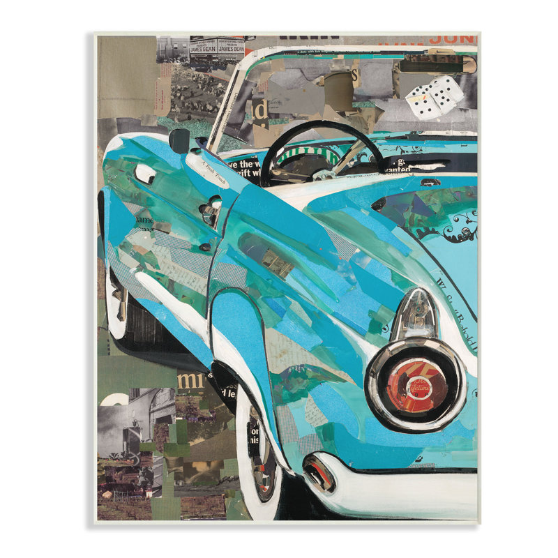 « classic auto », impression, H 15 po x l 10 po, Plaque murale