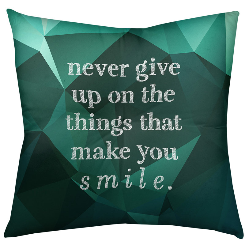 Reversible Throw Pillow, 26" x 26", Emerald