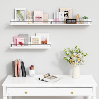 Ensemble de 3 tablettes flottantes au-dessus de la toilette