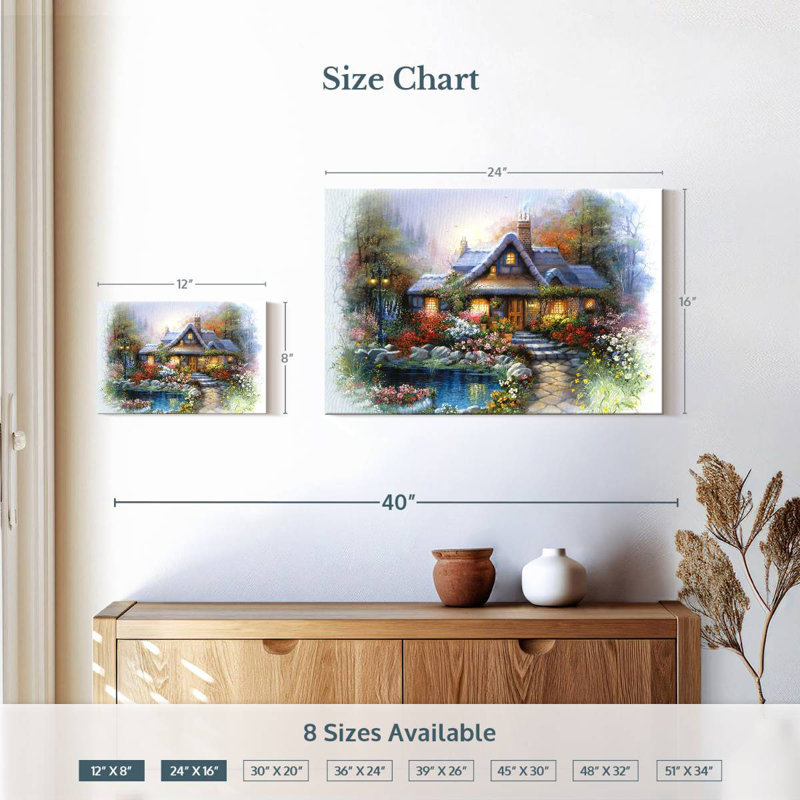 Lilie Cottage II, H 16 po x l 24 po
