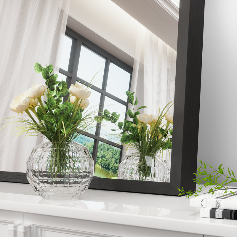 Miroir mural Margulies, Noir, H 29,5 po x l 27,5 po