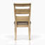 Chaise d'appoint à dossier échelle - Finition caramel (ensemble de 2)-724723538