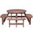 Brinkerhoff 70.5 " W Fir Solid Wood Outdoor Picnic Bench
