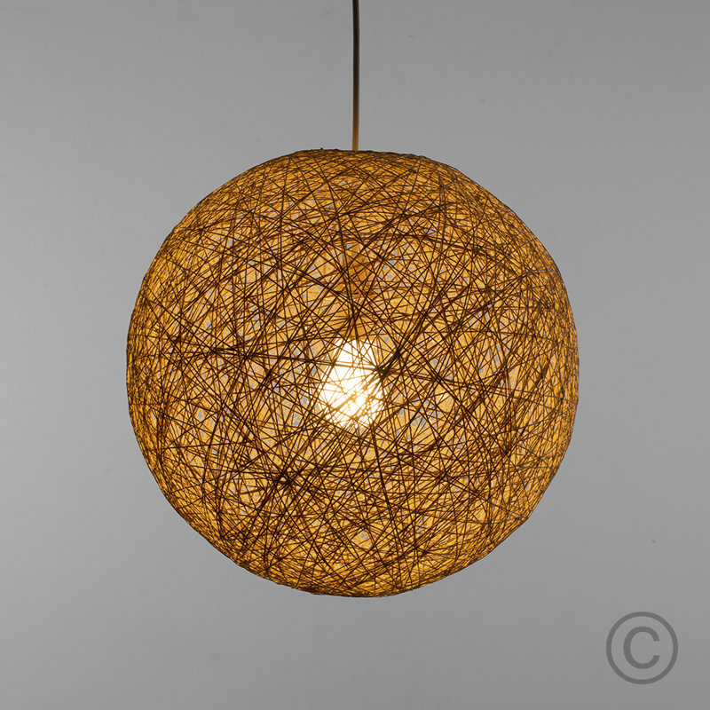 Morlon 18cm H Round Pendant Shade ( Screw On ), Cream