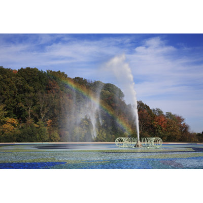 Comeaux Comeaux Fountain And Reflecting Pool - Wrapped Canvas Print