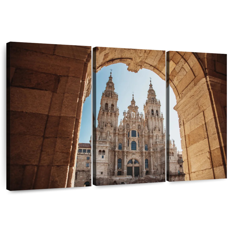 Cathédrale de Saint-Compostelle, Sebbie, H 48 po x l 74 po
