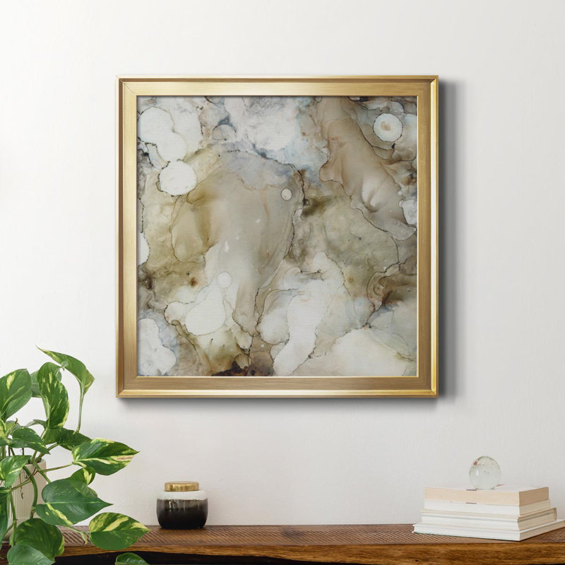 Stonewashed I - Cadre photo sur toile, Or, H 26,5 po x l 26,5 po x P 1,5 po