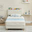 Structure de lit simple avec tête de lit et base de lit tapissier en velours-780992970-780992975