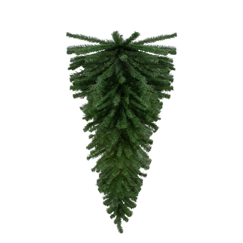 Pine Artificial Teardrop Christmas Swag - Unlit, 3' 5" L, Green