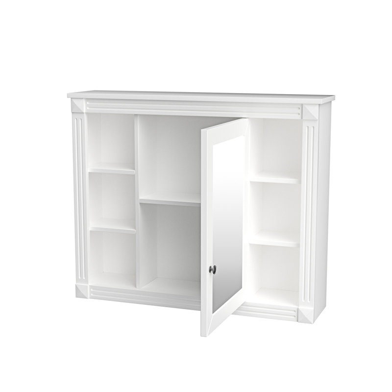 Armoire de rangement murale pour salle de bain, Blanc