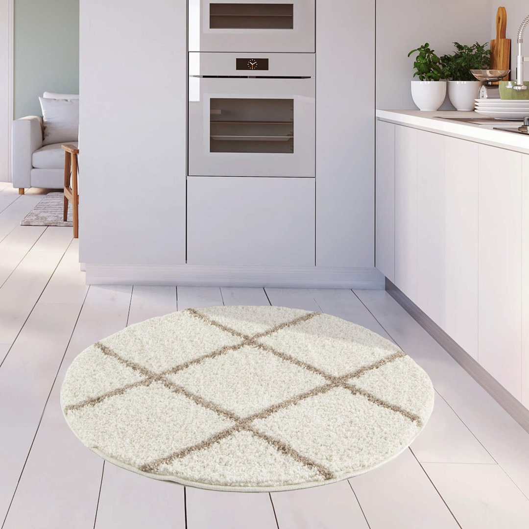 The Rugs Ivory Moroccan Shaggy Rug | 530 - Image 3
