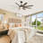 Farmhouse 60" 8-Blade Large 3CCT LED Windmill Ceiling Fan with Light and Remote Control