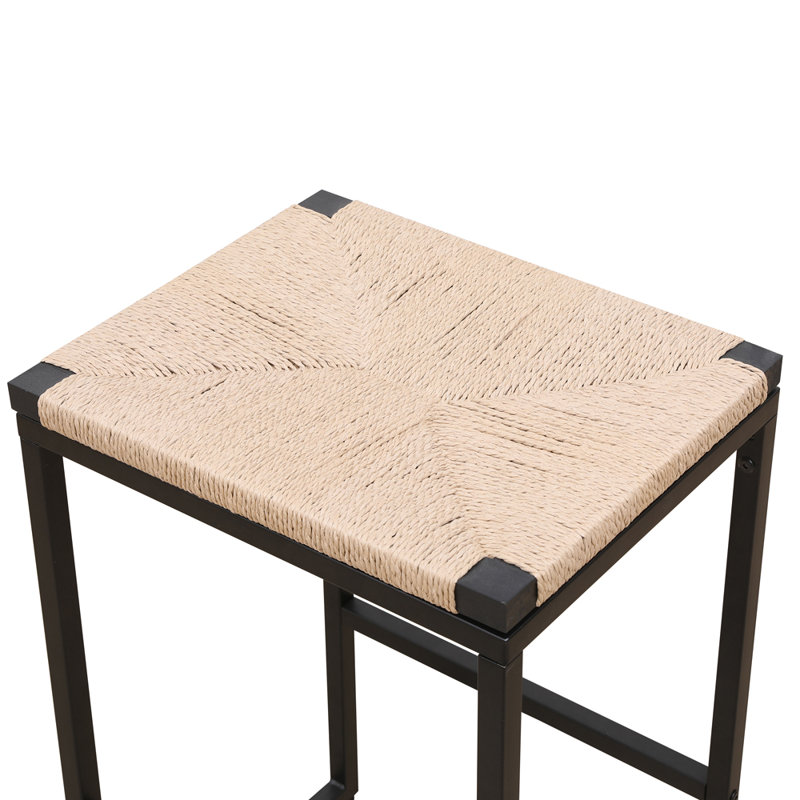 Tabouret de comptoir Dorca, Beige