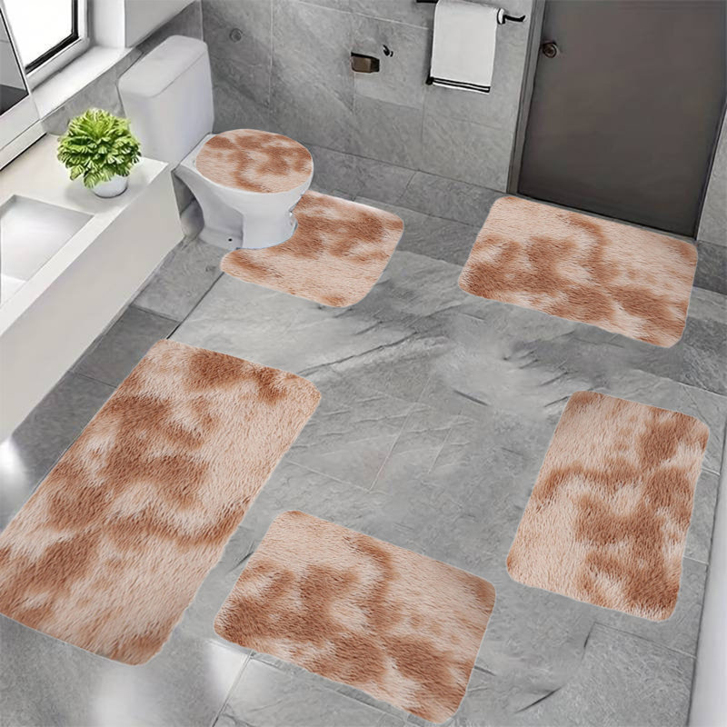 Ensemble de tapis de salle de bain 6 pièces, Kaki