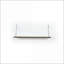 Tablette murale, tablette simple en bois massif minimaliste moderne avec supports chromés, fixation murale | Blanc | Bois massif