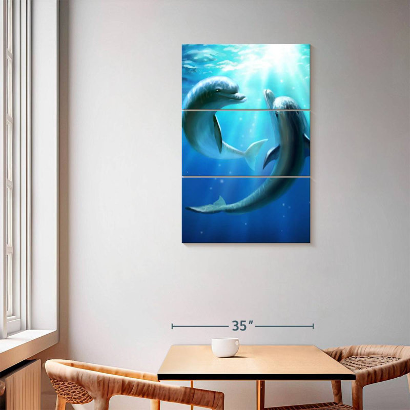 «Brampt Dolphin Best Friends», H 57 po x l 36 po