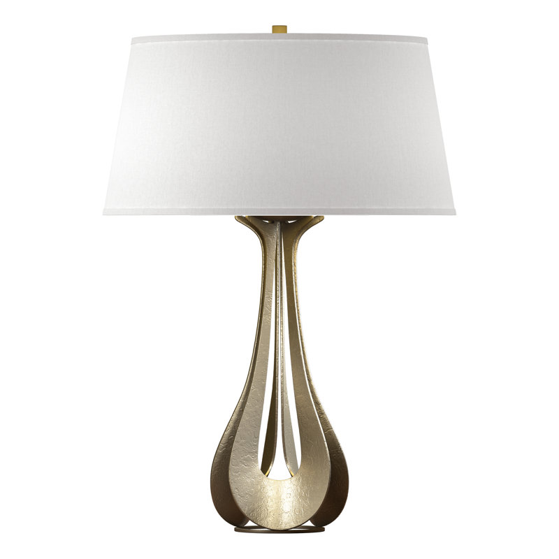 Lampe de table 25,3 po Lino, Lin, Doré clair