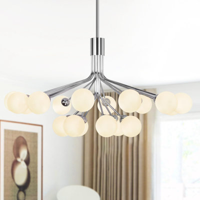 Lustre 35,5 "avec 18 lumières Spoutnik