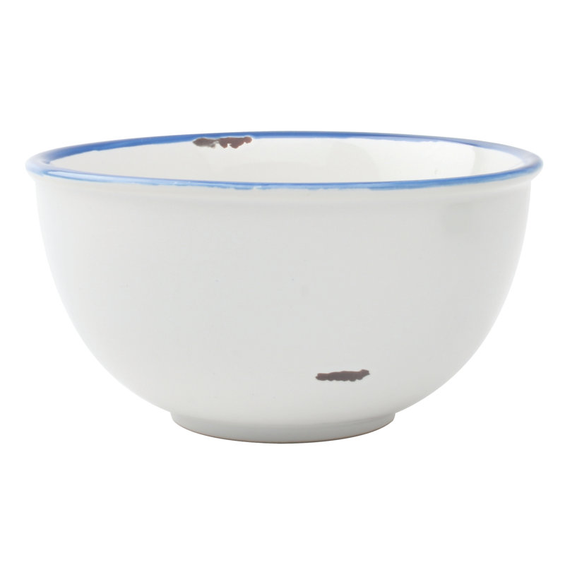 Tinware 4 Piece Rice Bowl, White