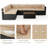 7 Piece Rattan Sectional Seating Group With Fire Pit-457610449-457610451