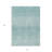 3' X 5' Aqua And Ivory Abstract Washable Indoor Outdoor Area Rug