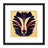Tribal Pattern Abstract Badger Face - Single Picture Frame Print
