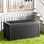 Boîte de rangement imperméable en plastique noir Gal, boîte de rangement extérieure de grande capacité-121871600